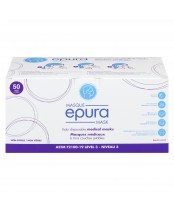 Epura Level 3 3-Ply Disposable Medical Masks, 50 Count